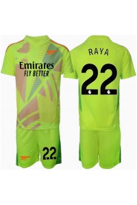 Arsenal David Raya #22 Keeper Babyklær Hjemme Fotballdrakt til barn 2024-25 Korte ermer (+ Korte bukser)